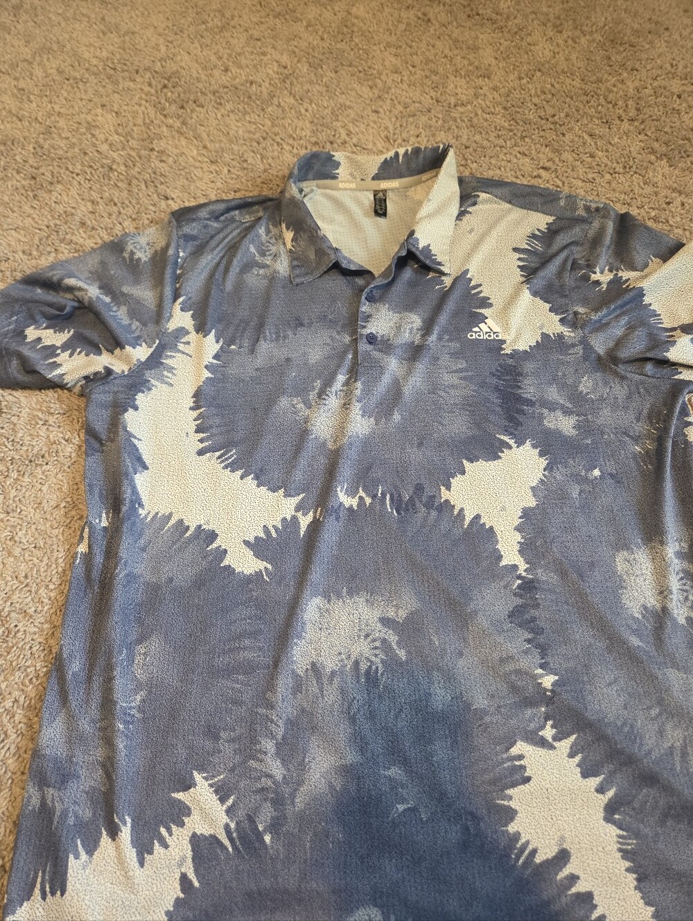 Adidas Breatheable Polo Blue 2XL